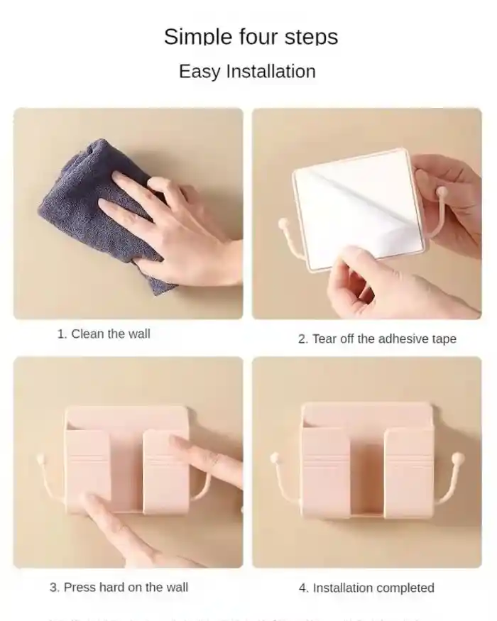 Mobile Phone Wall Holder Universal Cellphone Charge Hook Hanging Stand Bracket Hooks Charging Dock Mobile Phone Accessories